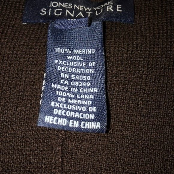 Jones New York Signature Cardigan/Blazer, size "M" - Picture 4 of 5